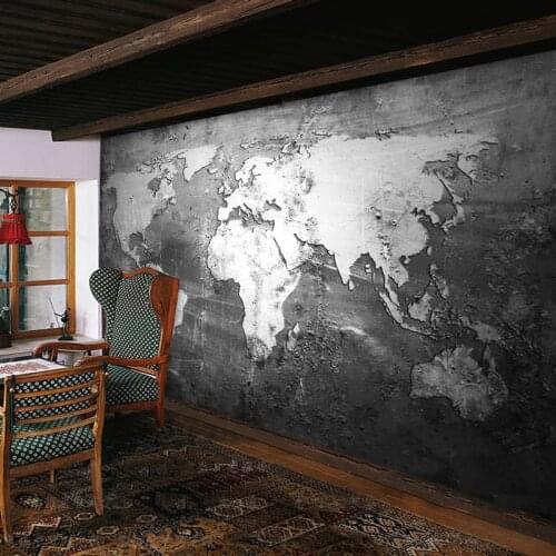 Beibehang Custom Wallpaper 3d mural Retro Style World Map Wallpaper Covering Study TV Backdrop Wall Papers Home Decor wallpaper