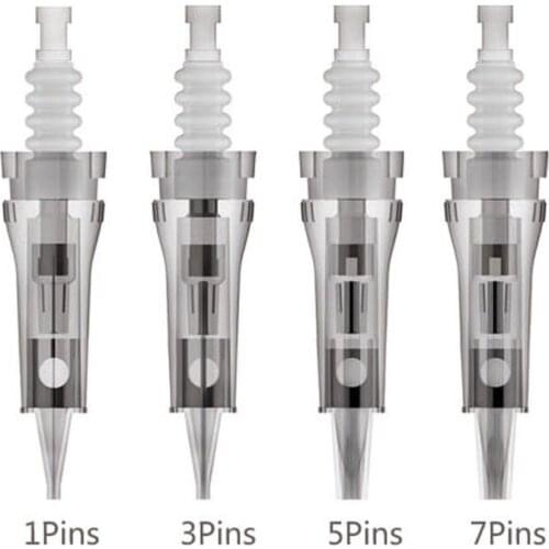 50pcs PMU Needle Cartridge NeedleTips Exfoliate Shrink Pores Device Electric Micro Rolling Derma StampTherapy Beauty Tools