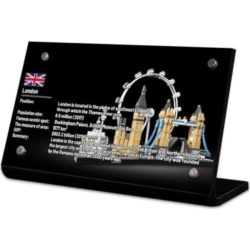 Acrylic Display Stand Brand For Skyline Architecture Series Model Toys Building Blocks Kid Gift Toys