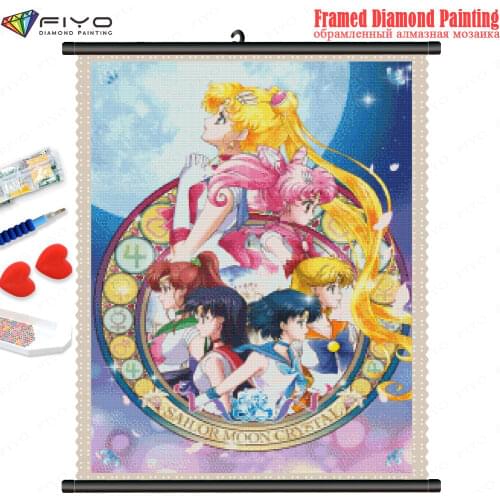 FIYO DIY Diamond Painting Full Square/Round Tree Scenery Mosaic Fantasy 5D Night Landscape Embroidery Home Decor Diamond Gift