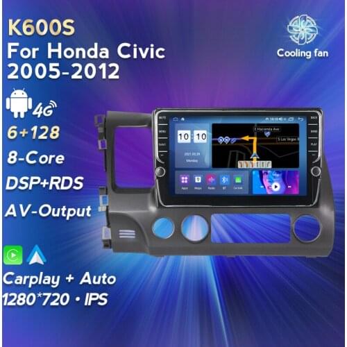 Android11 IPS 8-Core Car Radio Multimedia video Player Navigation For Honda Civic 2005-2011