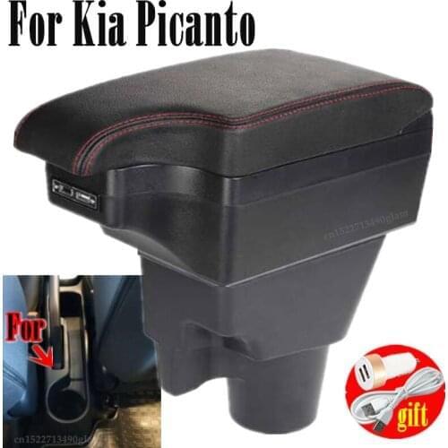 For Kia Picanto Armrest Box Picanto 3X-Line interior Retrofit parts car accessories Storage box car armrest No punching