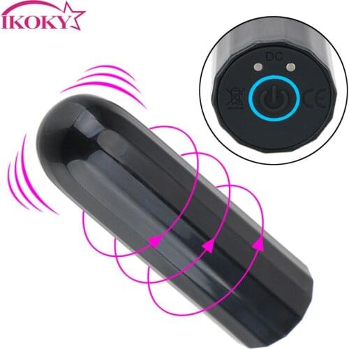 IKOKY Nipple Vagina Clitoris Massage Female Masturbator 10 Frequency Portable Bullet Vibrator Strong Vibration Sex Toy For Women