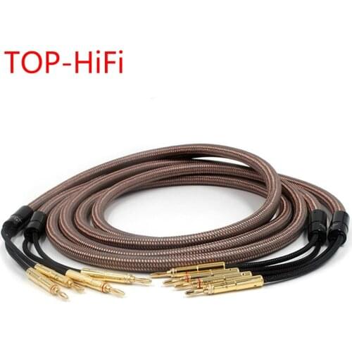 TOP-HiFi pair Accuphase 40th Anniversary Edition Speaker Cable OCC Pure Copper Audio Speaker Wire Loudspeaker Cable