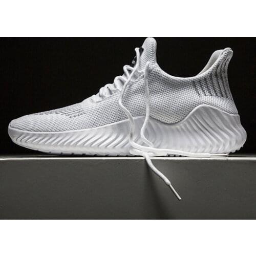New Design Casual Men Shoes Mesh Breathable Sneakers Men Lac-up Lightweight Walking Man White Grey Shoes Tenis Masculino Adulto