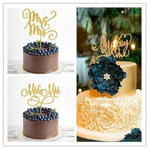 Mixed sty gold acrylic cake topper "Fly Away With Me" wedding cake toppers for Party Supplies Cake Decorating 3pcs/lot