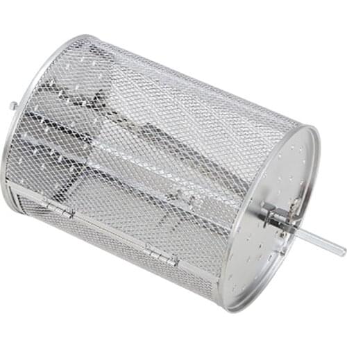 Multi-purpose Cage Electric Oven General Air Fryer Accessories Automatic Rotary Stainless Steel Mesh Cage
