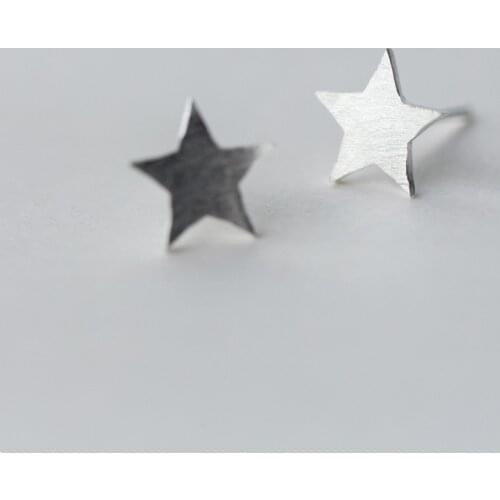 Fashion Silver Color Star Stud Earrings for Women Hypoallergenic Party Jewelry Bijoux EH879