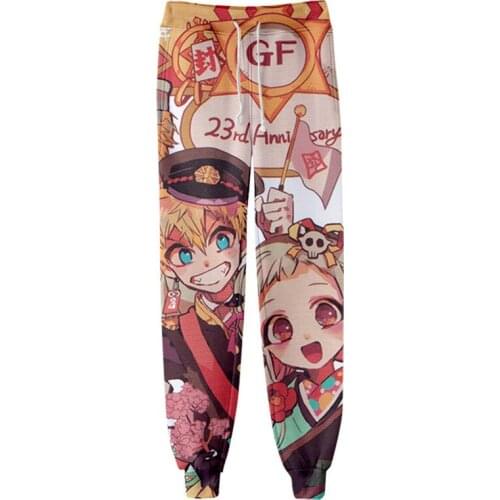 2020 New Anime Toilet Bound Hanako kun 3D Sweatpants Fashion Harajuku Jogger Pants Casual Pants Streetwear Men/Women Trousers