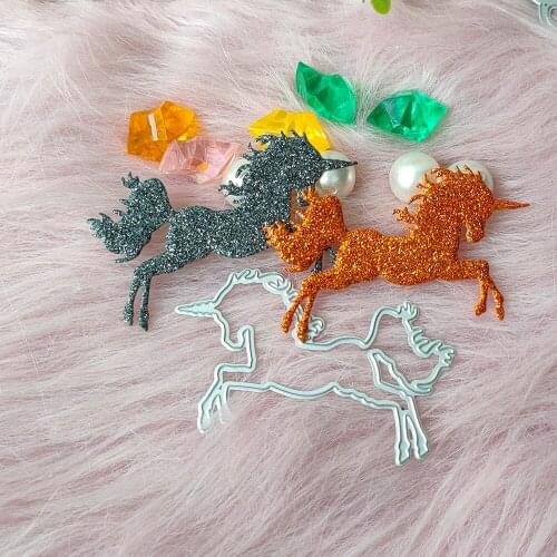 New Horses UNICORNS metal cutting die mould scrapbook decoration embossed photo album decoration card making DIY handicrafts