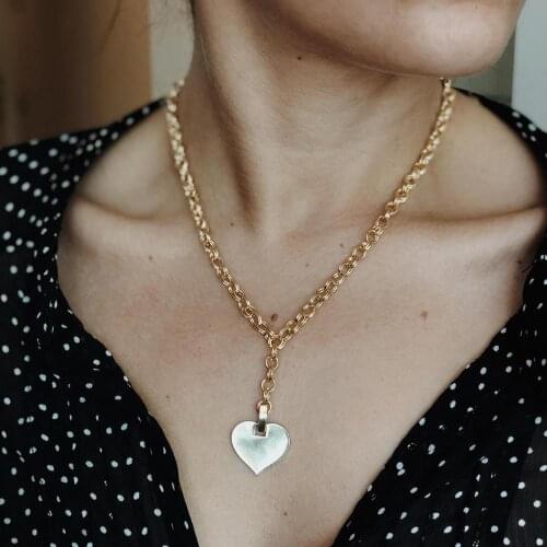 GULCE DERELI, HEART SYMBOL CHARM NECKLACE, CHAIN NECKLACES, CHARM NECKLACES, GIFT BOX, GOLD/SILVER PLATED