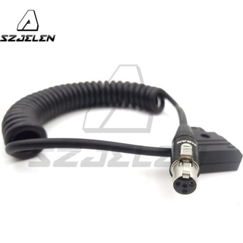 D-Tap to mini XLR 4-pin for TVlogic 058 Monitor power cable