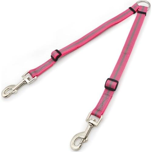 Adjustable Dog Double Leash Dual Dog Lead Coupler Pet Dog Walker No Tangle Training Walking for Puppy Small Large Dogs