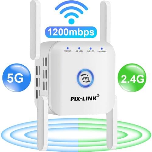 5G WiFi Repeater WiFi Signal Amplifier 5 Ghz Wireless Network Wi-Fi Router 1200M Access Point Long Range Extender Wi Fi Booster