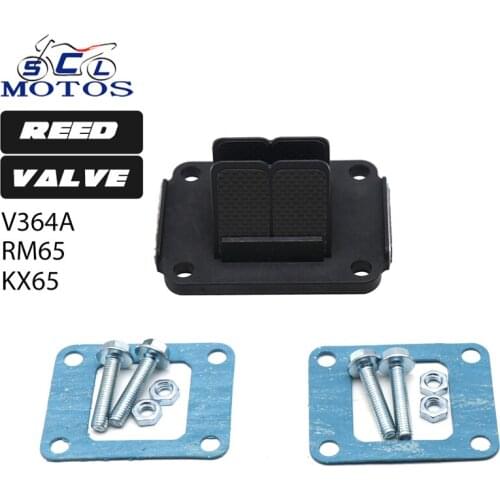 Sclmotos-For Suzuki RM65 For Kawasaki KX65 Carbon Fiber Motorcycle Motorbike Motocross Dit Bit Bike V364A Reed Valve Kit System