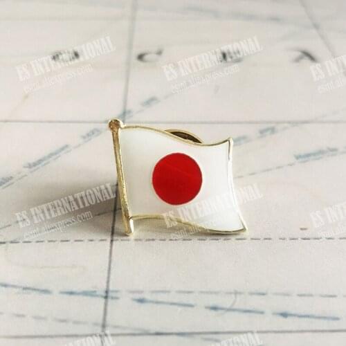 National Flag Metal Lapel Pin Flag Pin Japan
