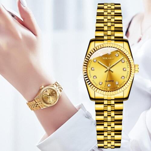 Women Watches Top Brand Luxury 2020 Fashion Diamond Ladies Wristwatches Stainless Steel Gold Mesh Strap Female Quartz Watch