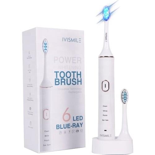 IVISMILE Electric Toothbrush Waterproof Teeth Whitening Ultrasonic Sonic USB Rechargeable Tooth Brush Adult Electronic