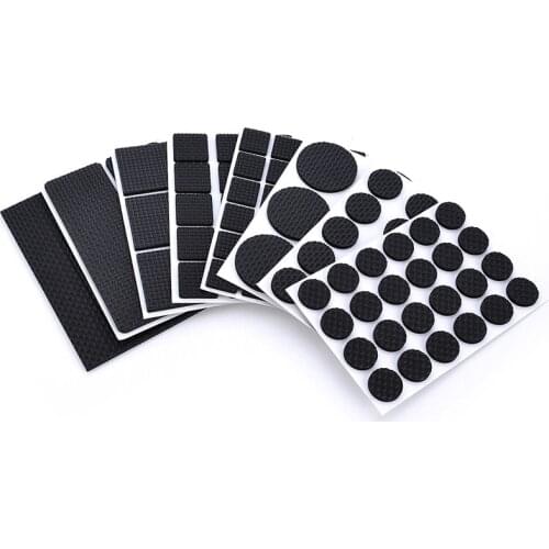 1-24PCS Self Adhesive Furniture Leg Feet Rug Felt Pads Anti Slip Mat Bumper Damper For Chair Table Protector Hardware