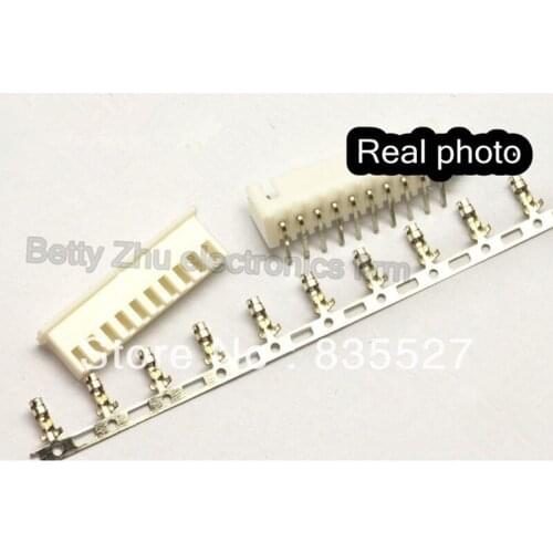 100pcs/lot XH2.54-10P 10PIN terminal block 2.54MM pitch connector : plug + plastic bending needle socket + terminal