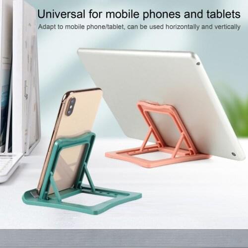 2021 Phone Holder Stand Mobile Smartphone Support Tablet Stand For IPhone Desk Cell Phone Holder Stand Portable Mobile Holder