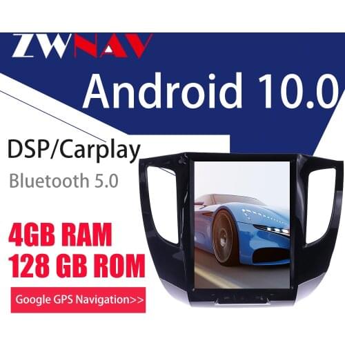 4+128G Tesla Screen Carplay For 2007-2017 Mitsubishi L200 Pickup Android10 Player GPS Auto Audio Stereo Radio Recorder Head Unit