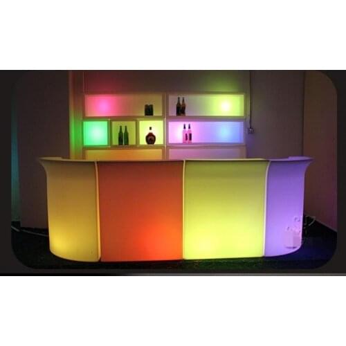 16 Color changing LED illuminated Bar Counter waterproof rechargeable Rundbar bar disco ktV Club Waiter cocktail bar tables