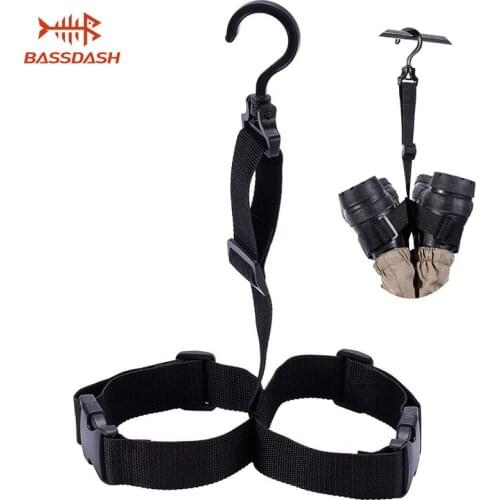 Bassdash Fishing Wader Boot Hanger Adjustable Strap for Storage Drying