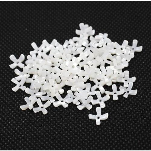 Fashion Natural Flower Shape White Yellow Pink Shell Beads Single Carving Receptacle DIY ewelry Making Necklace Earring 6mm8mm