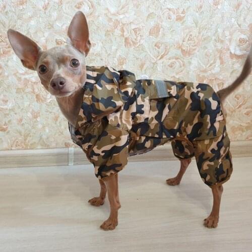 Fashion Dog Raincoat Waterproof Puppy Pet Dog Rain Coat Hooded Reflective Raining Coat Pet Dog Costumes Camouflage Clothes