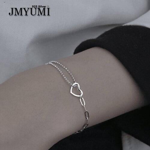JMYUMI Silver Bracelets