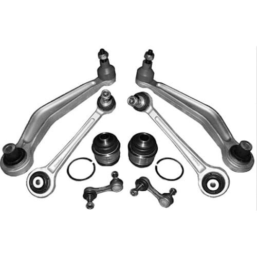 8PCS Car Parts Left Rear Suspension Kit Ball Joint Control Arm Drop Link Guide Rod For BM W E39 525i 528i 530i 540i