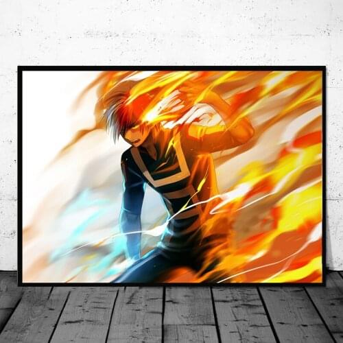 Colorful Anime My Hero Academia Colorful Original Design Anime Poster Wall Art Print,50 x 70 cm,No Frame