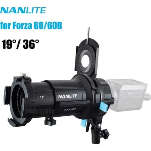 Nanlite PJ-FZ60 19° 36° Spotlight Mount Set Lighting Modifiers Projection Mount for Nanlite Forza 60 60B 60w light Accessory