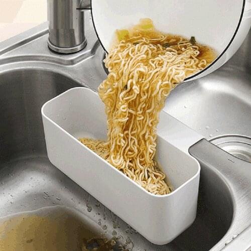 Sink Hanging Drain Basket MultiFunction Kitchen Drain Basket Dishwashing Pool Sink Sponge Holder Kitchen Bathroom Storage Basket