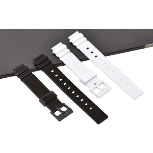 14mm Sports Watchband for Casio LRW-200H LRW200H Smart Watch Soft Rubber Strap Replacement Bracelet Belt Accessories for Women