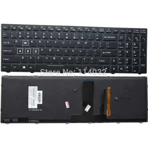 Replacement keyboards for HASEE Z7 KingBook G97E G99E backlit keyboard RGB Colorful light 6 80 N85H0 011 1 CVM15F23USJ4309 Orig
