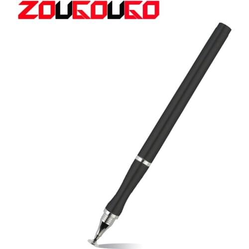 2 In 1 Stylus For Smartphone Tablet Thick Thin Drawing Capacitive Pencil Universal Android Mobile Screen Metal Note Touch Pen