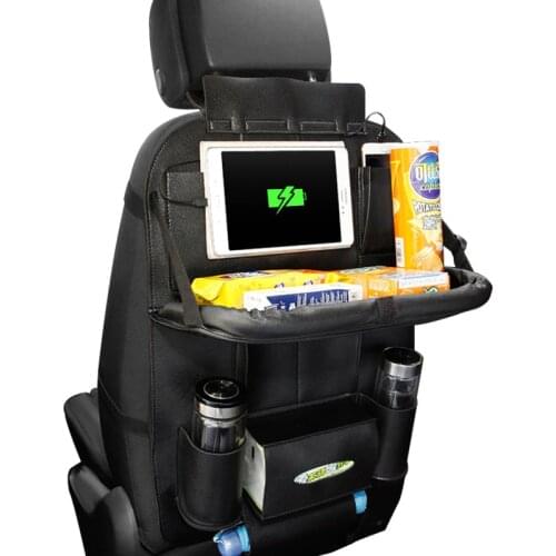 Car seat storage bag Chair back Hanging Organizer interior Car Fully surrounded leather Backseat Holder Pockets new technology