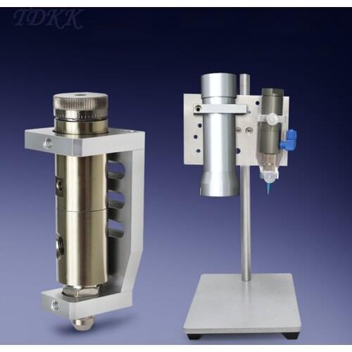 Dispensing Valve Fixed Bracket Manual Control Mobile Butt Bracket Pneumatic Glue Gun Aluminum Alloy Bracket Syringe Bracket