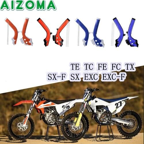 MX Enduro Motocross Frame Guard Cover For TE FE TC FC TX SX SXF EXC EXC-F 125 250 300 350 450 500 Dirt Bike