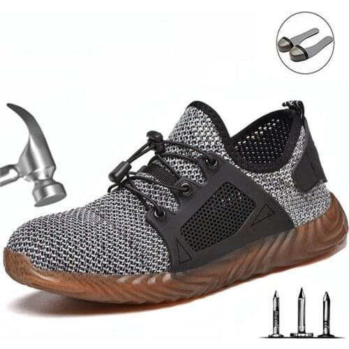 Explosion Insurance Shoes For Men And Women Steel Toe Air Safety Boots Anti-puncture Work Shoes Breathable Shoes Men