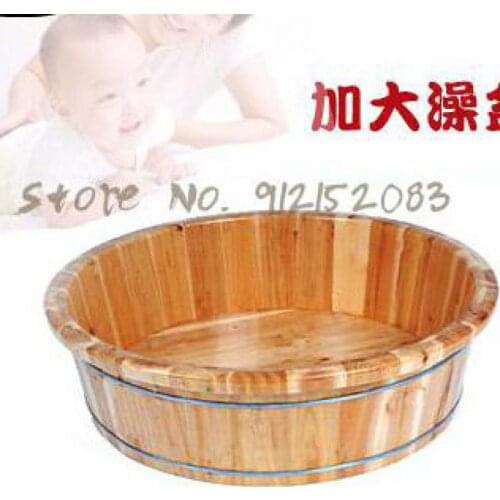 Healthy Original Wood Large Bidet Bath Tub Adult Bath Tub Heat Preservation Child Bath Barrel