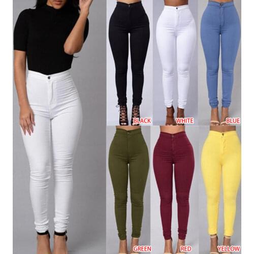 Luxe Stretch High Waist Tummy Booty Slimming Butt Lift Plus-Size Denim Jeans Women