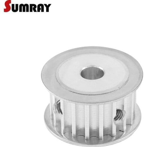 SUMRAY 5M 20T Timing Belt Pulley 5/6/6.35/8/19/20mm Bore Tooth Belt Pulley 16mm Width Aluminium Pulley Wheel for 3D Printer