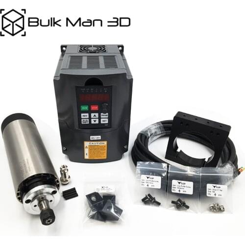 1.5KW Air Cooled Spindle + VFD Inverter + 65mm Spindle Mount Plate Kit for Workbee, Lead CNC, OX CNC, C-Beam CNC Engraver Mill