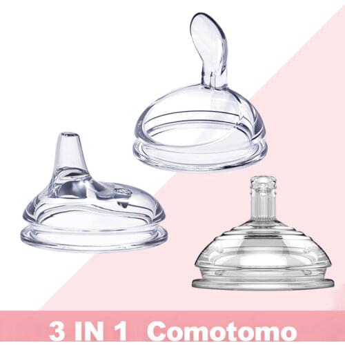 100% Food Grade PP+Silicone Water Suction nipple widely baby bottles nipple for comotomo bottles