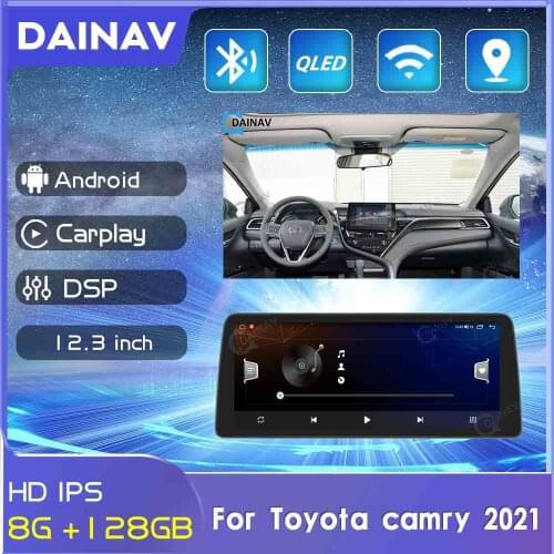 12.3 inch 2 Din for Toyota camry 2021 Stereo Receiver Car GPS Navigation Multimedia DVD player