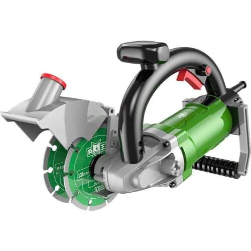 130-2 Dust - Free Water and Electricity Installation of Red Brick Concrete Wall Cutting Machine High-Power Grooving Magic