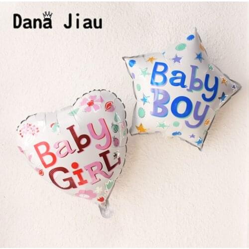18inch baby boy girl letter foil balloon pink blue cartoon happy bithday 100days party celebrate decoration baby shower kids toy